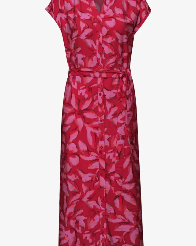 Street One Midi Kleid mit Print - Salsa Red