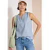 Blousetop Seersucker - Blouse Blue