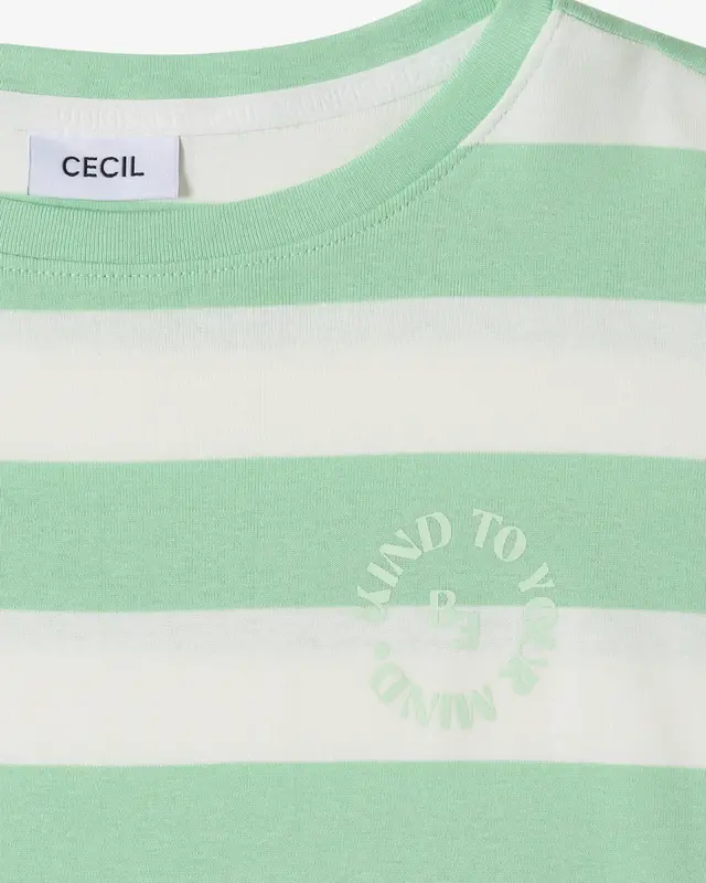 Cecil Shirt with Stripes - Juicy Lime