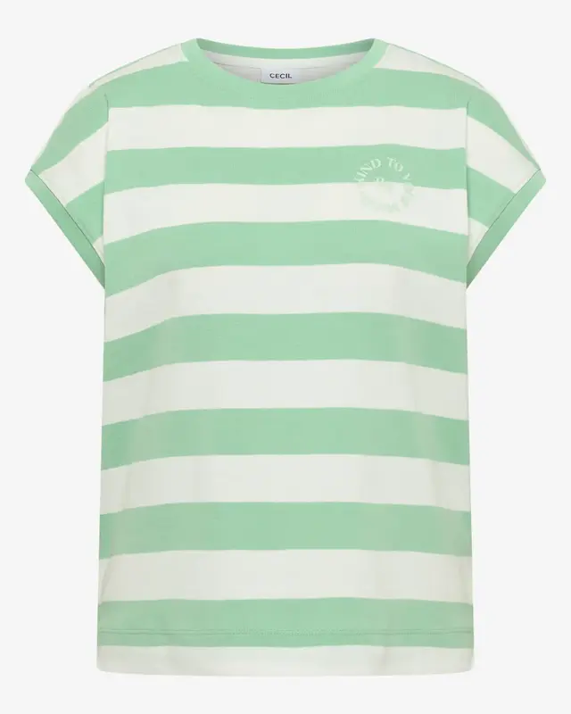 Cecil Shirt mit Streifen - Juicy Lime