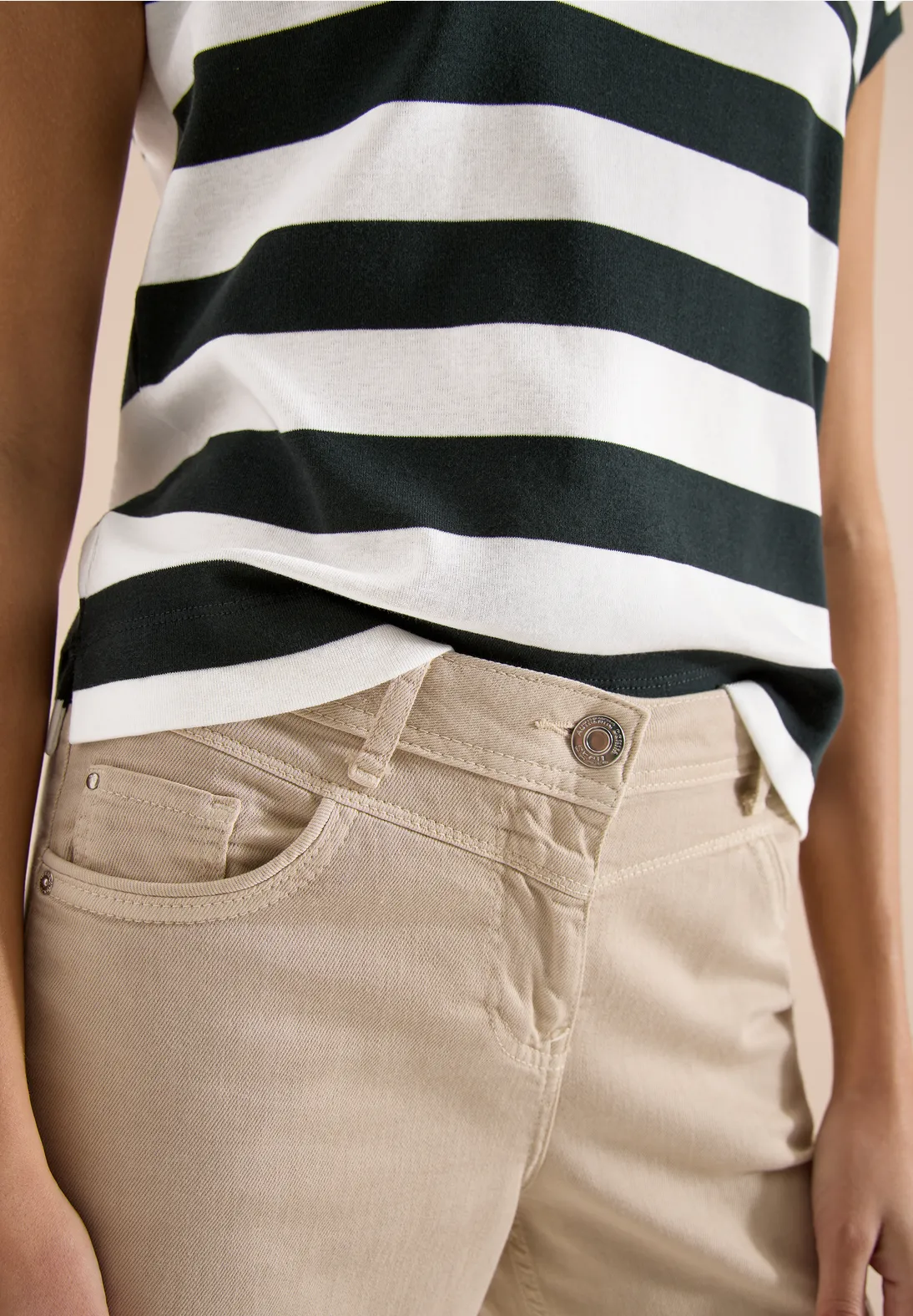 Cecil Shirt mit Streifen - Palm Breeze Green