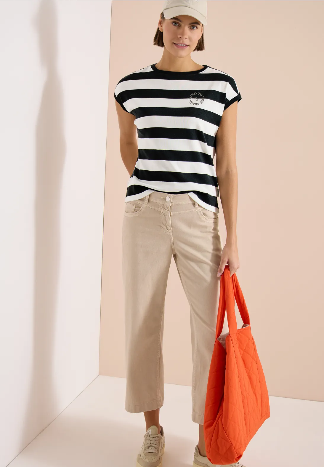 Cecil Shirt mit Streifen - Palm Breeze Green