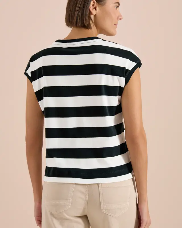 Cecil Shirt mit Streifen - Palm Breeze Green