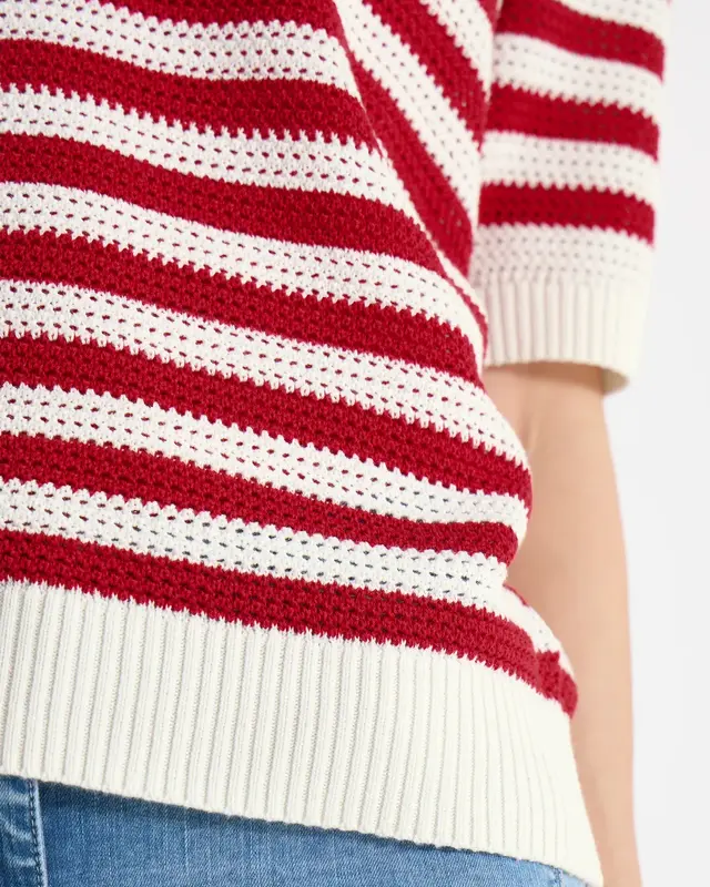 Cecil Poloshirt in Mesh Kwaliteit - Glazed Apple Red