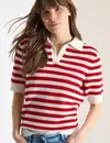 Cecil Poloshirt Mesh - Glazed Apple Red