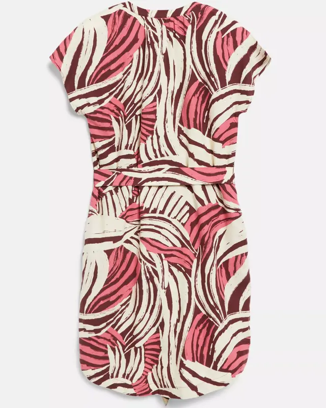 S. Oliver Leinenmix Kleid - Pink