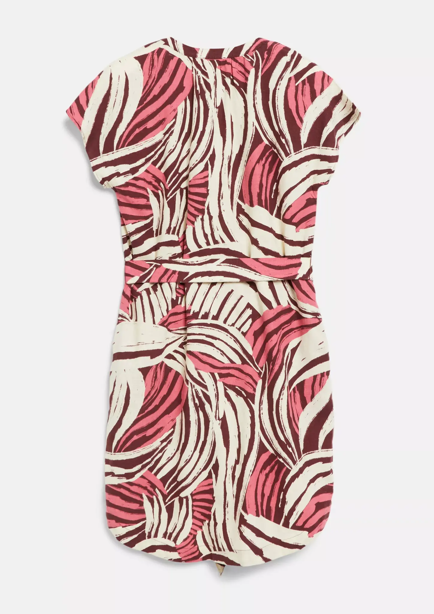 S. Oliver Leinenmix Kleid - Pink