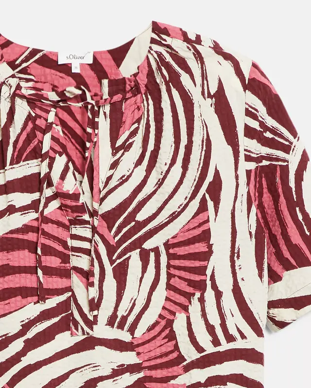 S. Oliver Print Blouse - Pink