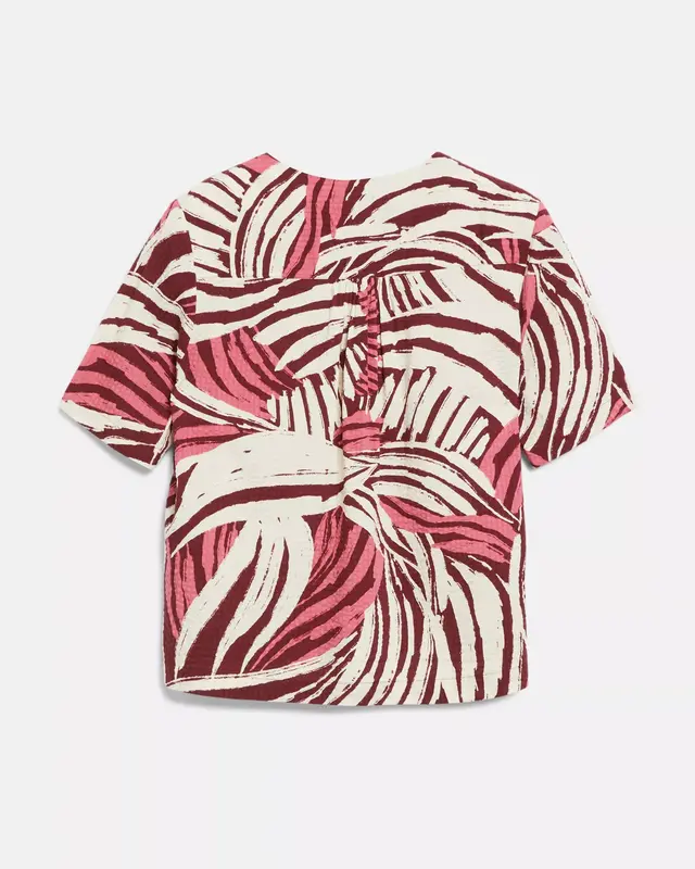 S. Oliver Print Bluse - Pink