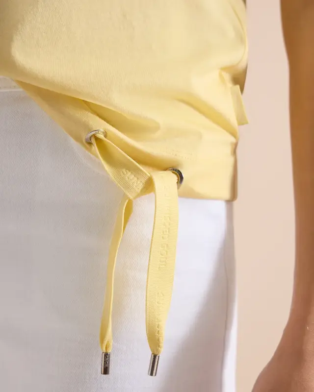 Cecil Shirt with Mesh Insert - Light Buttermilk Yellow