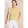 Shirt met Mesh Inzet - Light Buttermilk Yellow