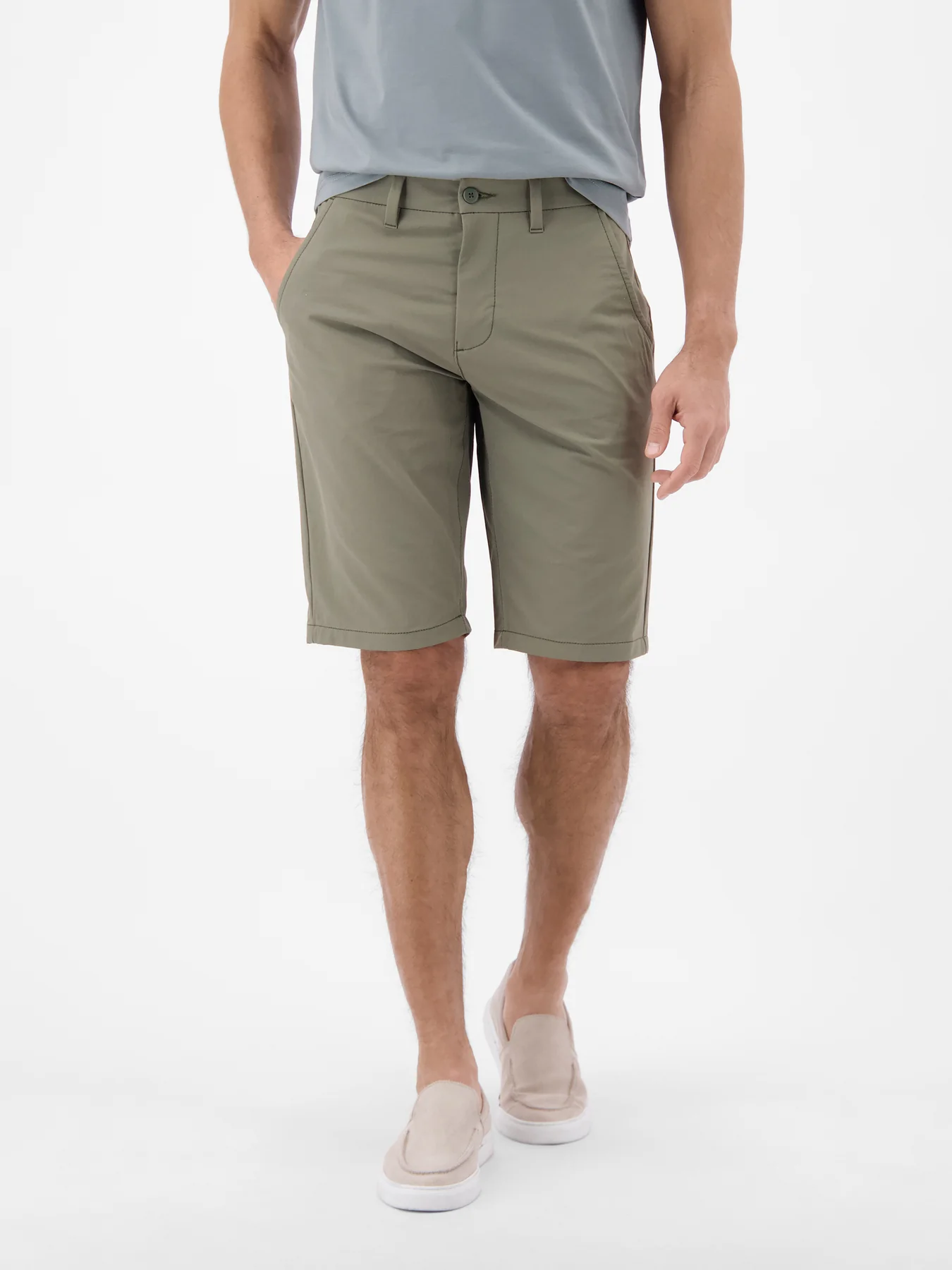 Lerros Sportieve Chino Short - Nordic Olive