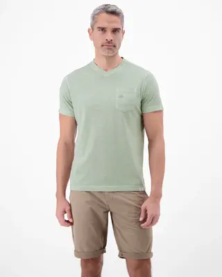 Lerros V-Hals T-Shirt - Bay Green