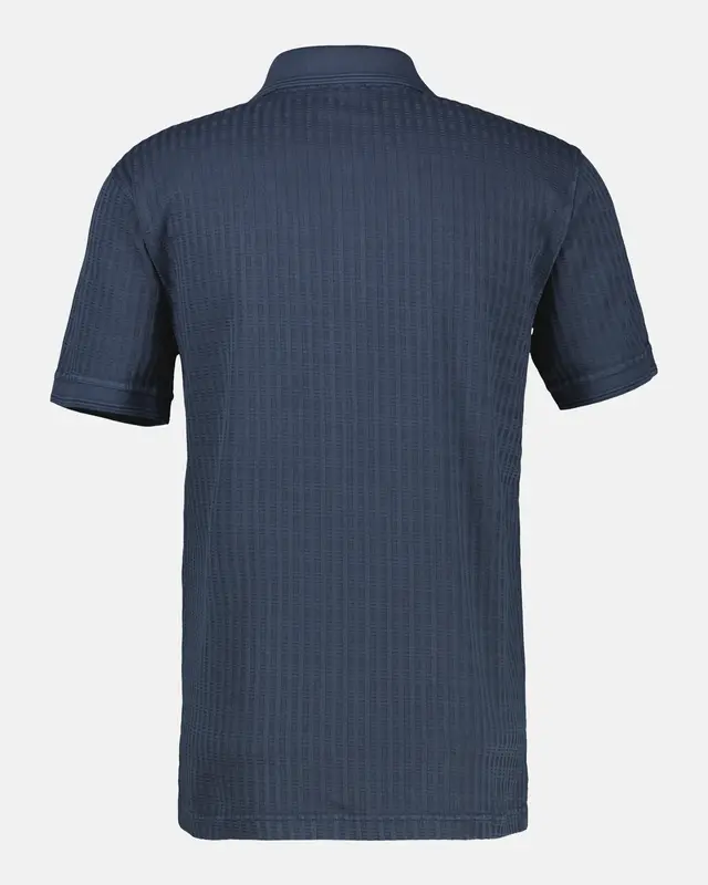 Lerros Jacquard Poloshirt - Classic Navy