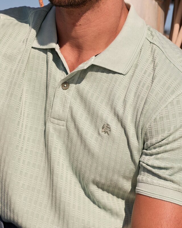 Lerros Jacquard Poloshirt - Bay Green