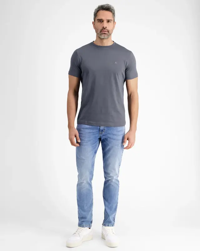 Lerros T-Shirt Rundhals - Rock Grey