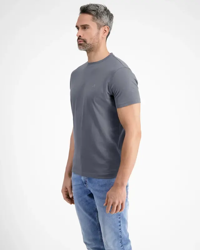 Lerros T-Shirt Round Neck - Rock Grey