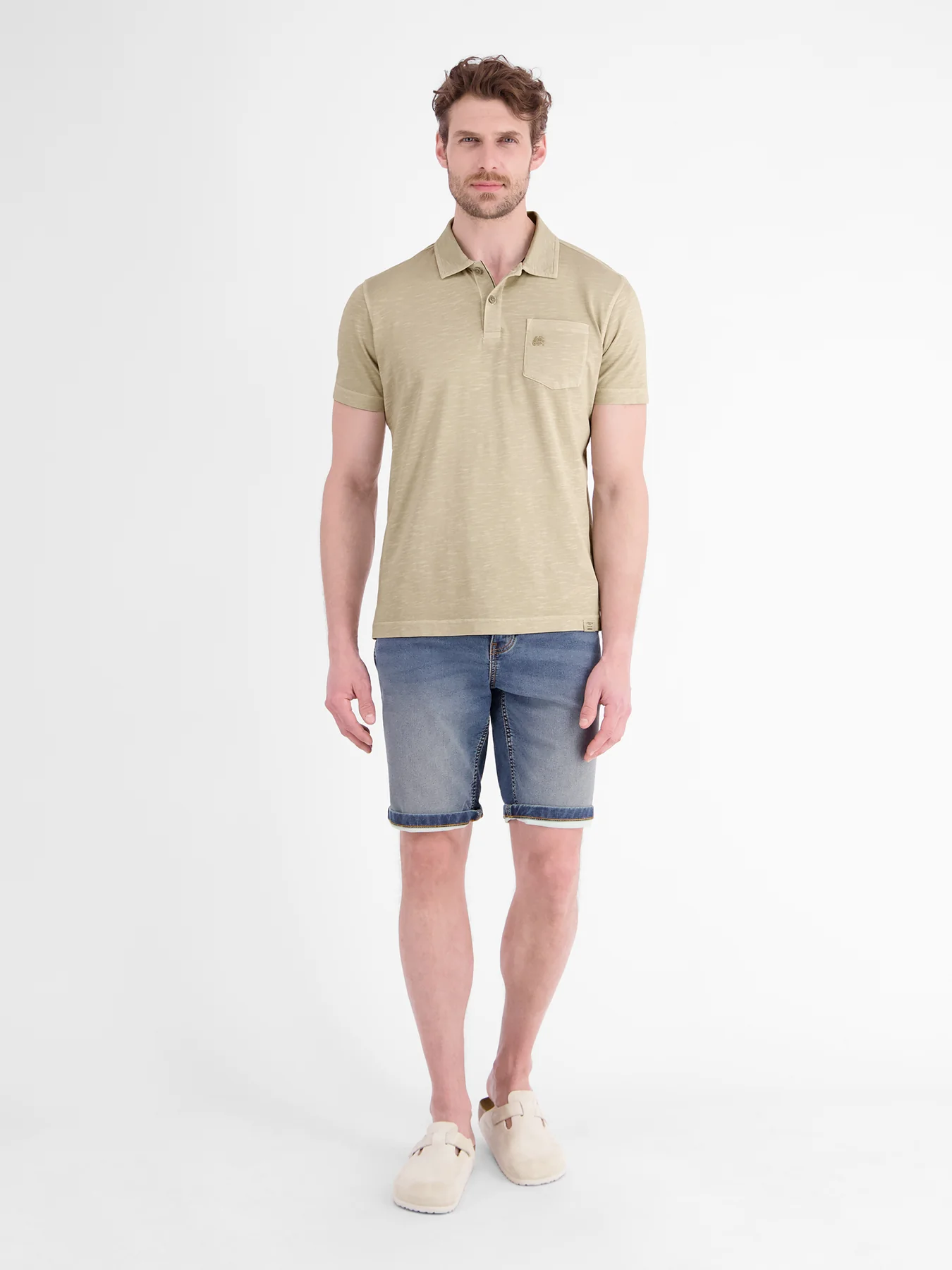 Lerros Poloshirt Jersey - Gravel Beige