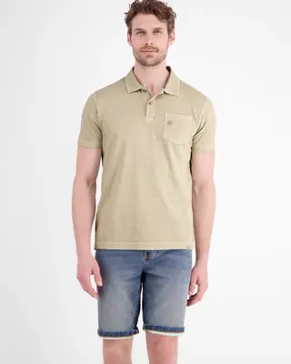 Lerros Poloshirt Jersey Kwaliteit - Gravel Beige