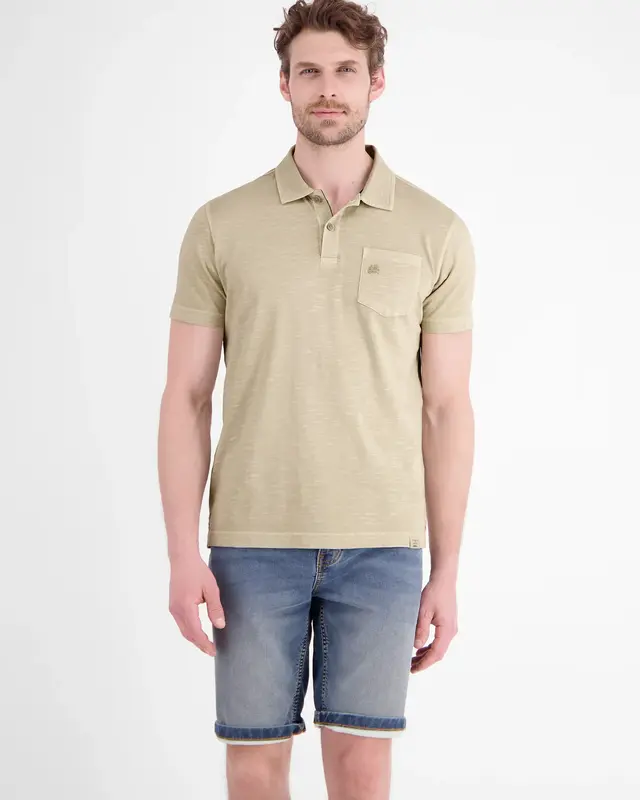 Lerros Poloshirt Jersey - Gravel Beige
