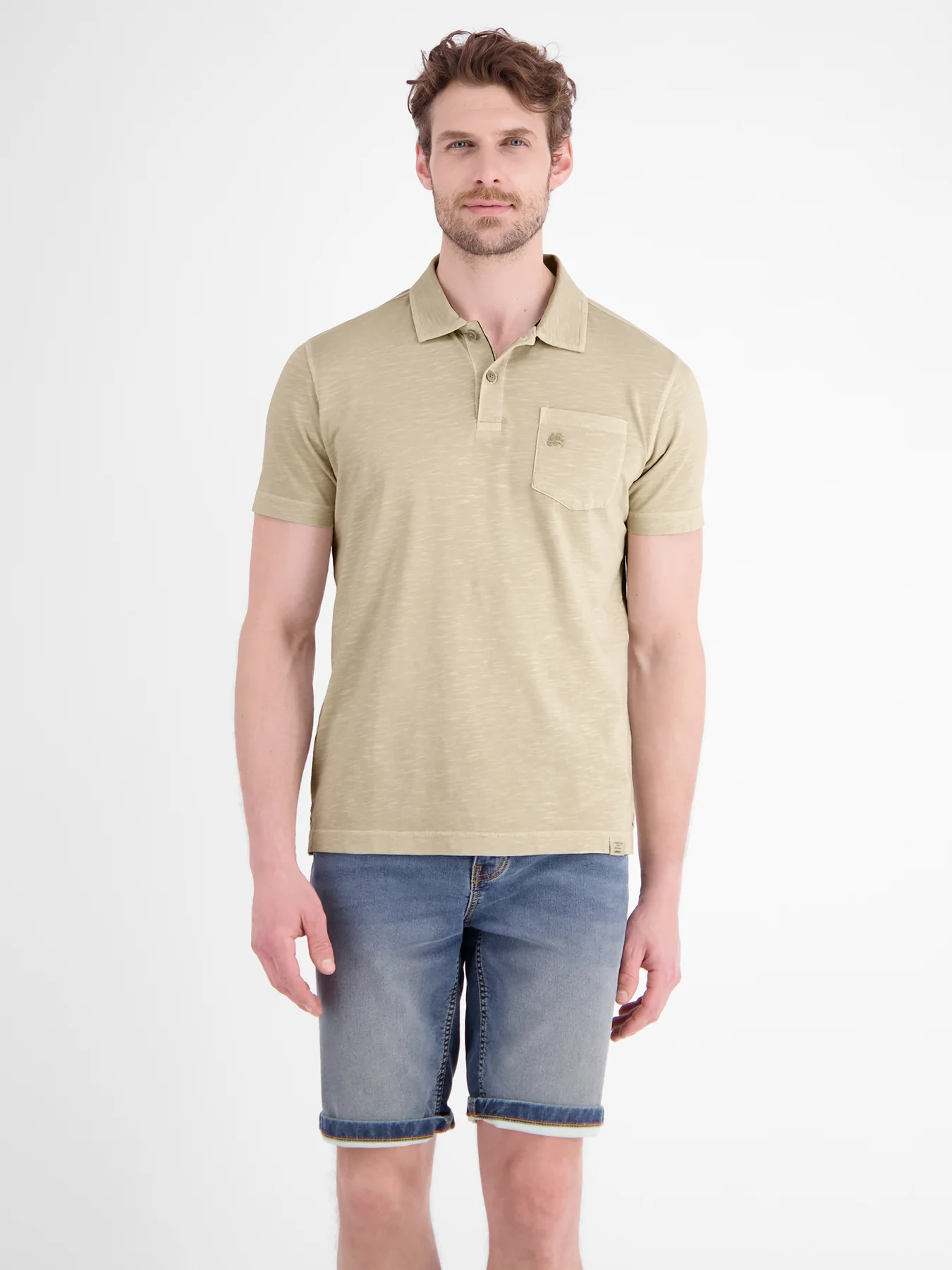 Lerros Poloshirt Jersey - Gravel Beige