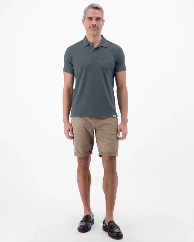 Lerros Poloshirt Jersey Kwaliteit - Lava Grey