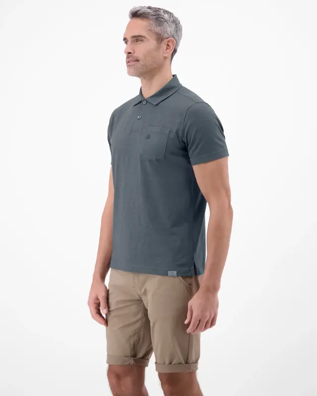 Lerros Poloshirt Jersey Kwaliteit - Lava Grey