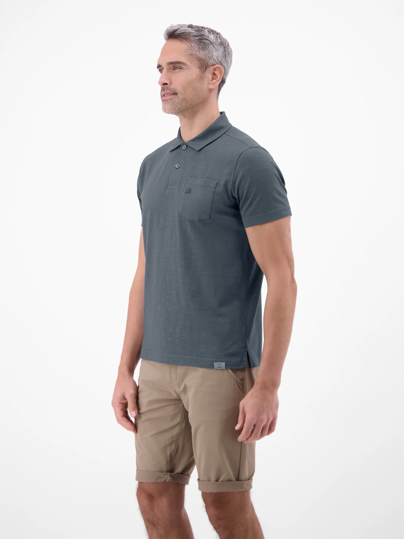 Lerros Poloshirt Jersey Kwaliteit - Lava Grey