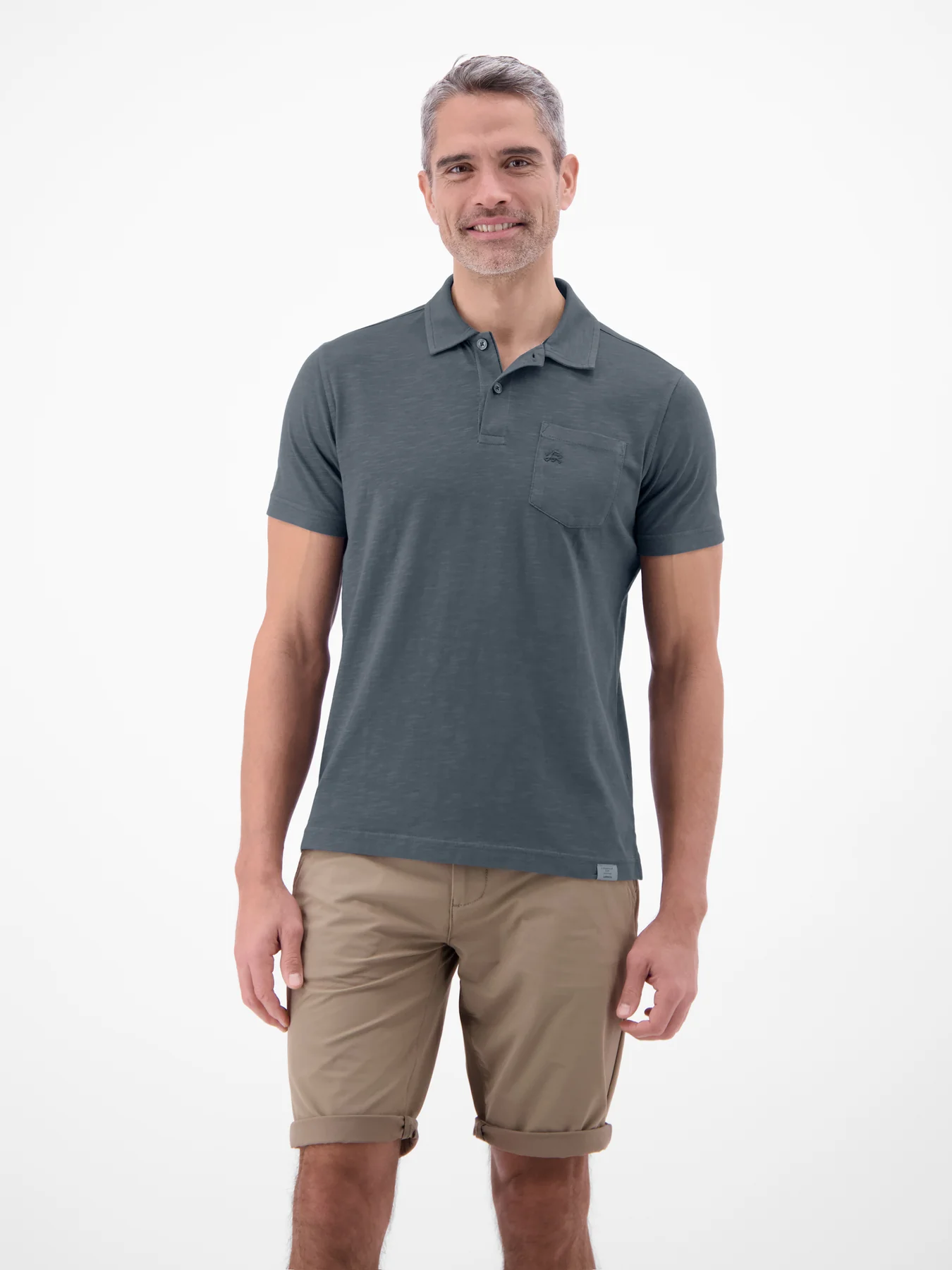 Lerros Poloshirt Jersey Kwaliteit - Lava Grey