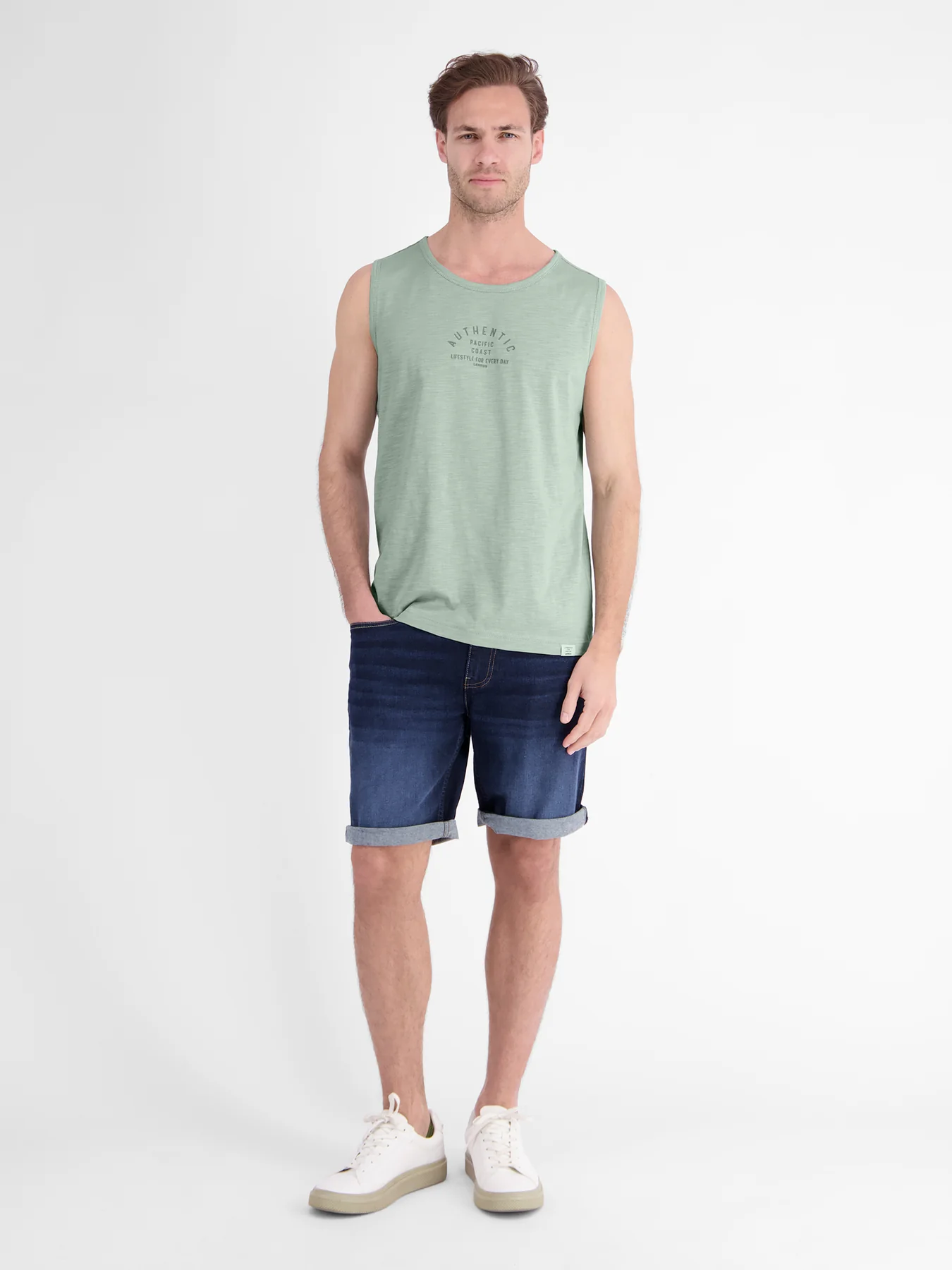 Lerros Tanktop Frontprint - Bay Green