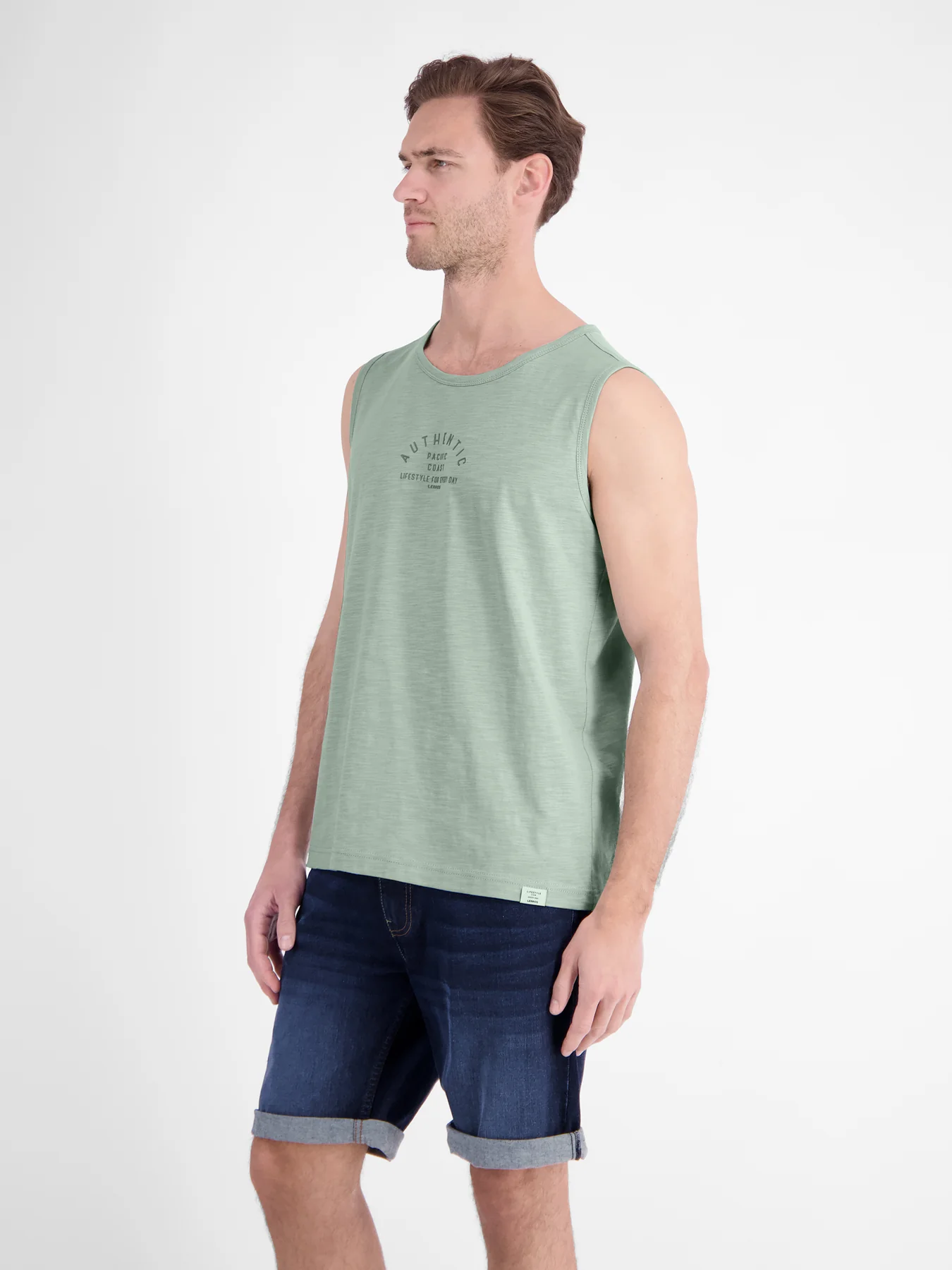 Lerros Tanktop Frontprint - Bay Green