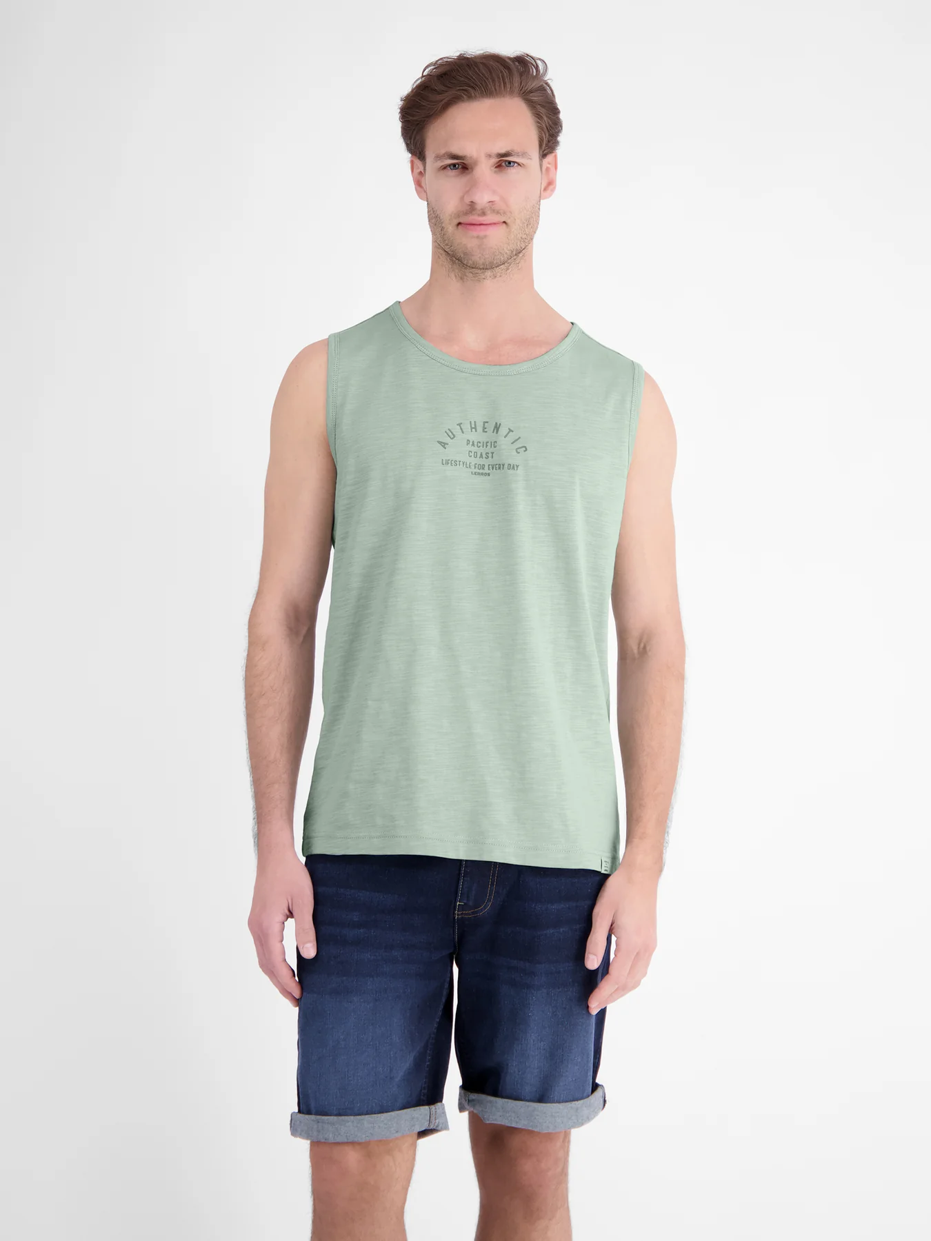 Lerros Tanktop Frontprint - Bay Green