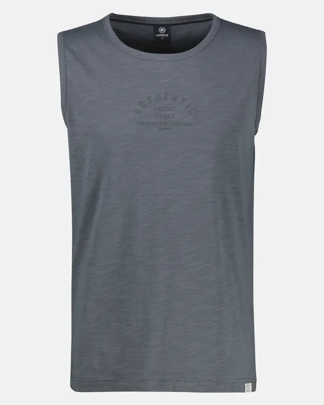 Lerros Tanktop Frontprint - Lava Grey