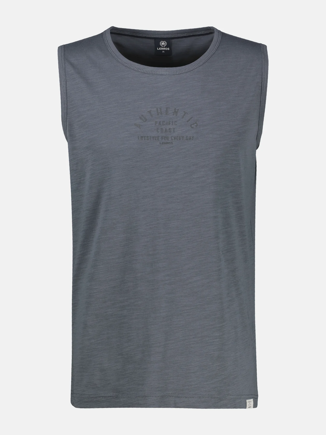Lerros Tanktop Frontprint - Lava Grey