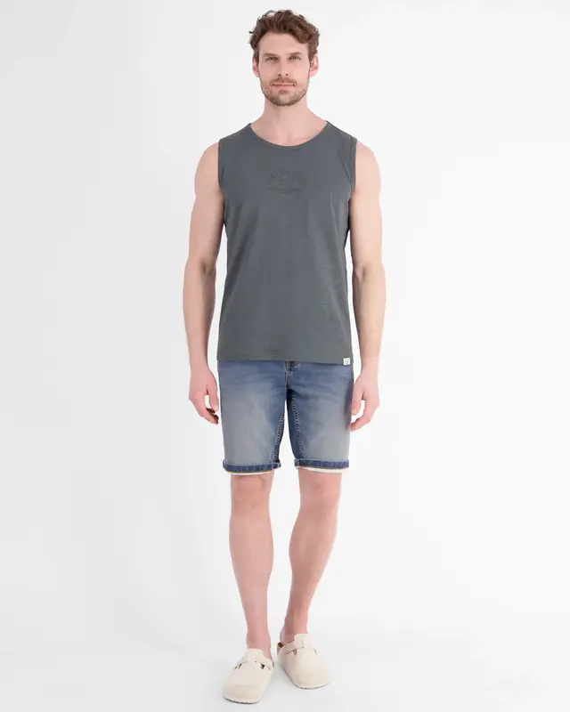 Lerros Tanktop Frontprint - Lava Grey