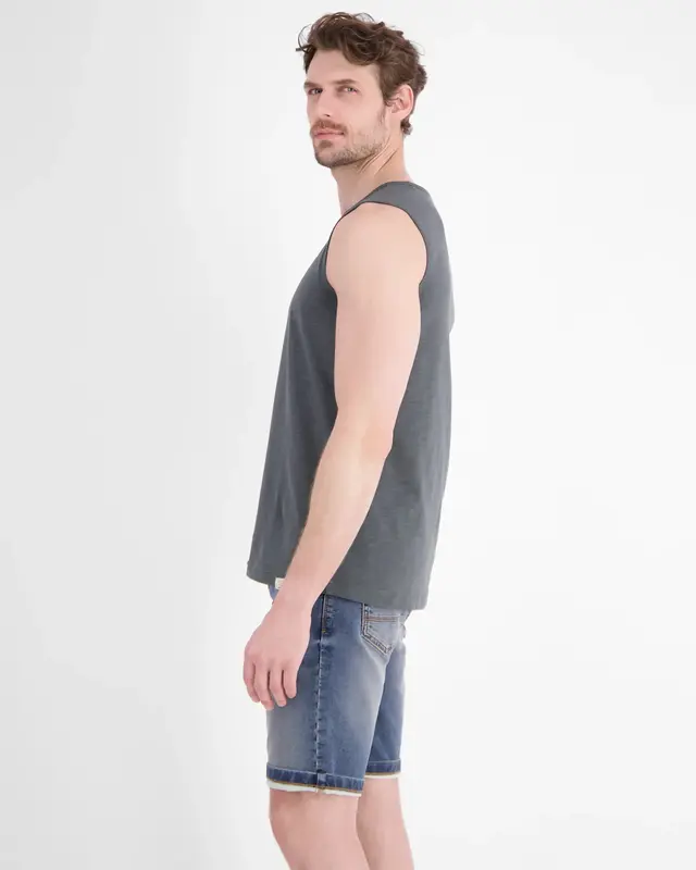 Lerros Tanktop Frontprint - Lava Grey