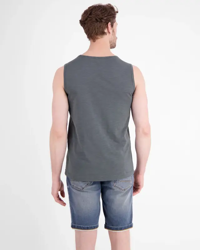 Lerros Tanktop Frontprint - Lava Grey