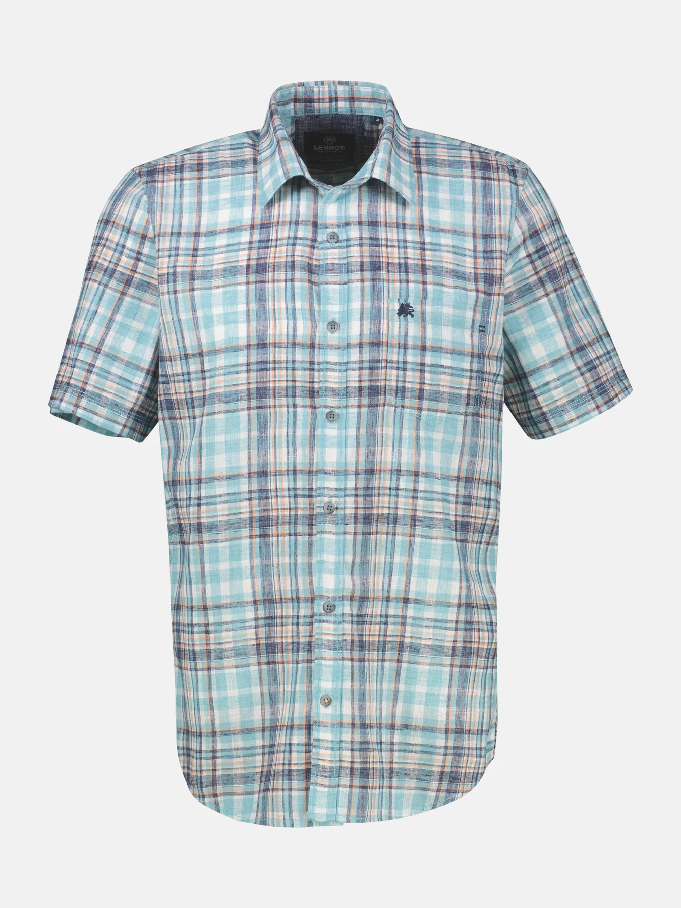 Lerros Hemd Karomuster - Reef Blue