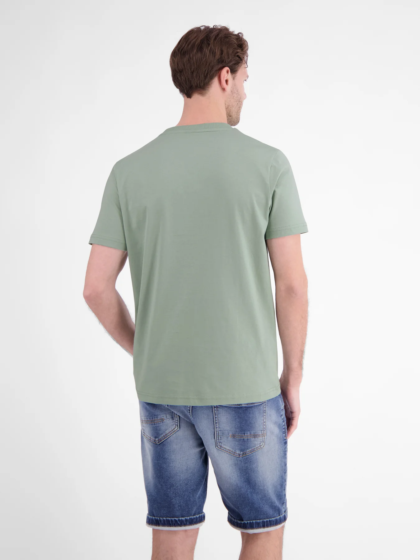 Lerros T-Shirt Frontprint - Bay Green