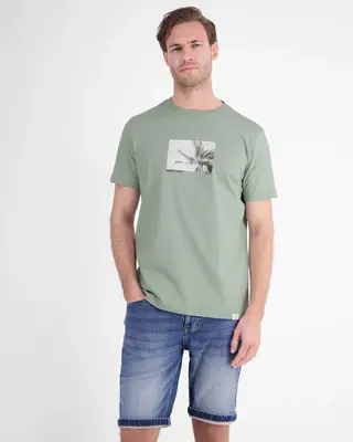 Lerros T-Shirt Frontprint - Bay Green