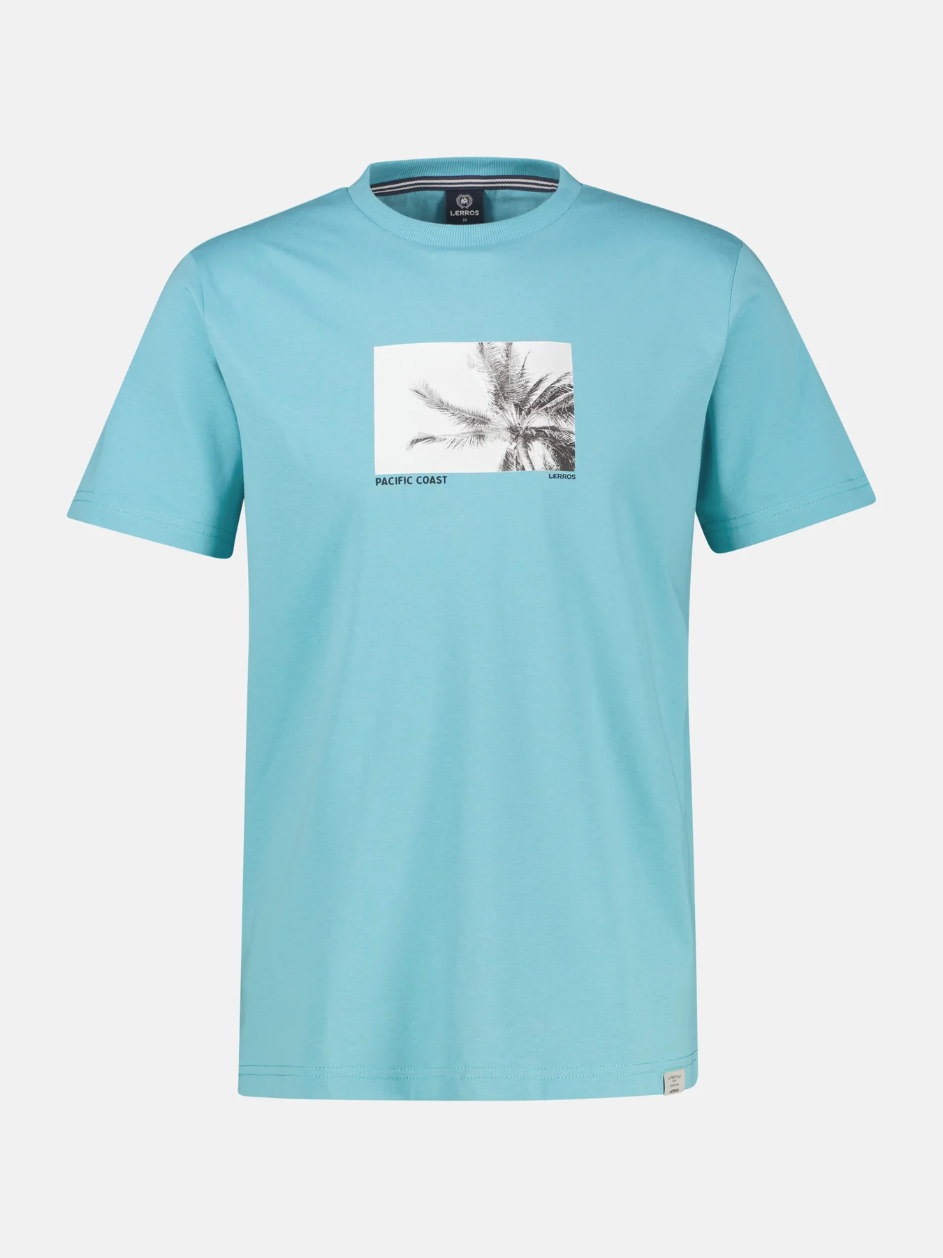 Lerros T-Shirt Frontprint - Reef Blue