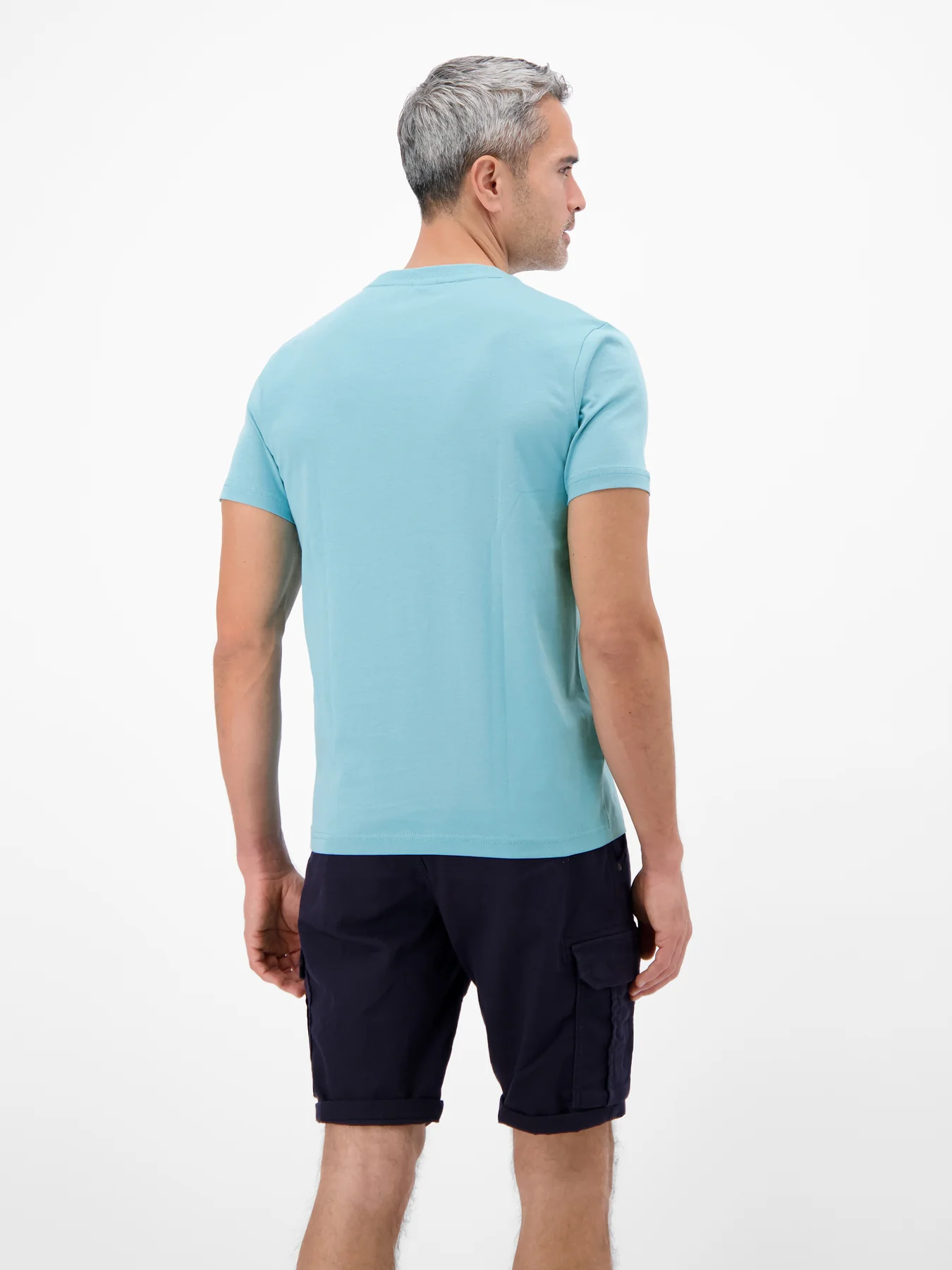 Lerros T-Shirt Frontprint - Reef Blue
