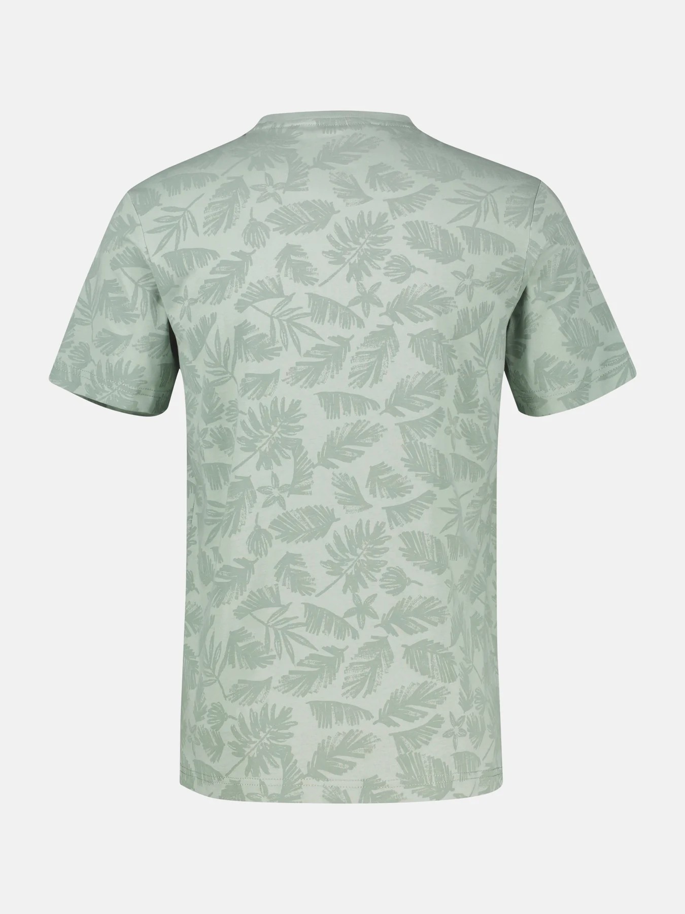 Lerros T-Shirt met Bloemenprint - Bay Green