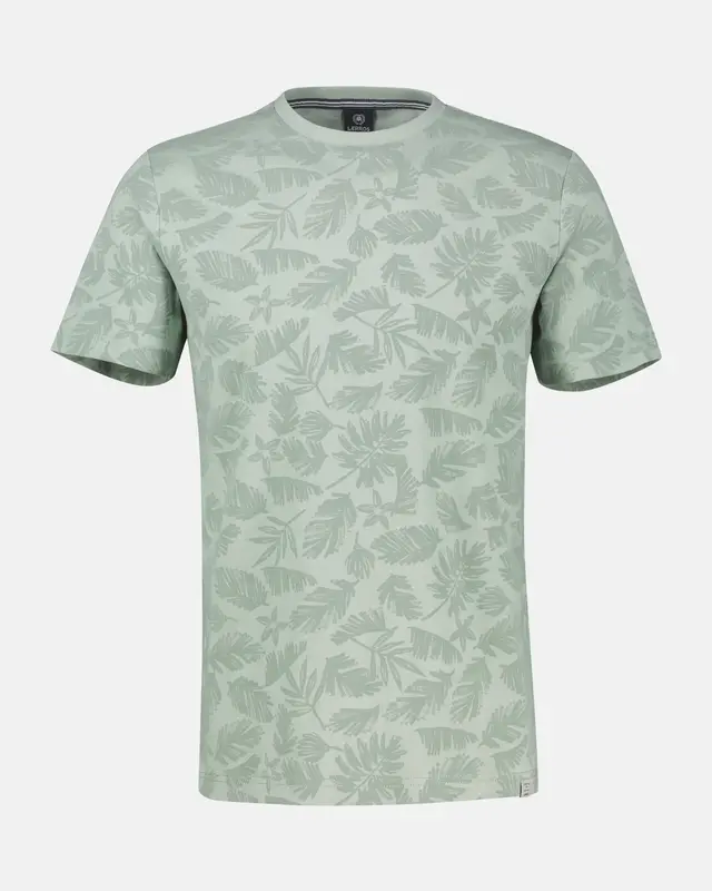 Lerros T-Shirt mit Blumenprint - Bay Green