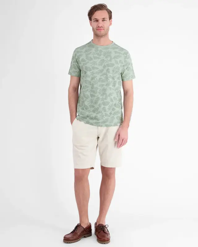 Lerros T-Shirt mit Blumenprint - Bay Green