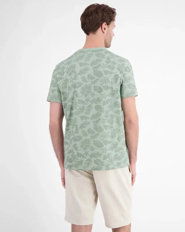Lerros T-Shirt mit Blumenprint - Bay Green