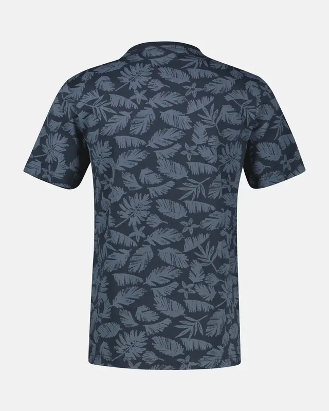 Lerros T-Shirt mit Blumenprint - Classic Navy