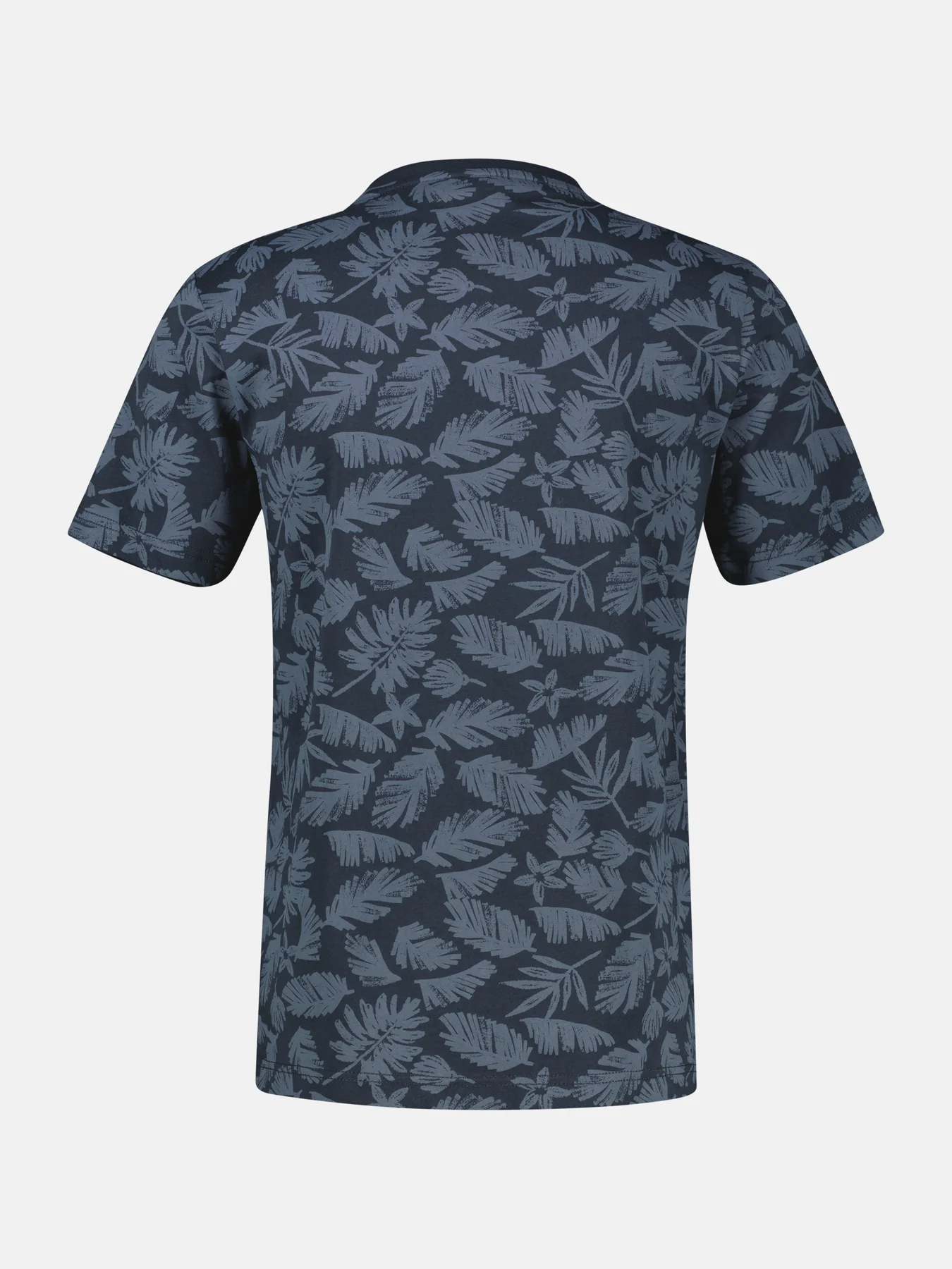 Lerros T-Shirt met Bloemenprint - Classic Navy