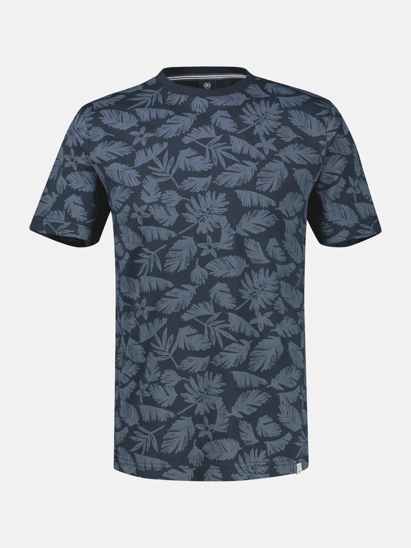Lerros T-Shirt with Floral Print - Classic Navy
