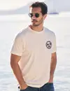 Lerros T-Shirt Borstprint - Broken White